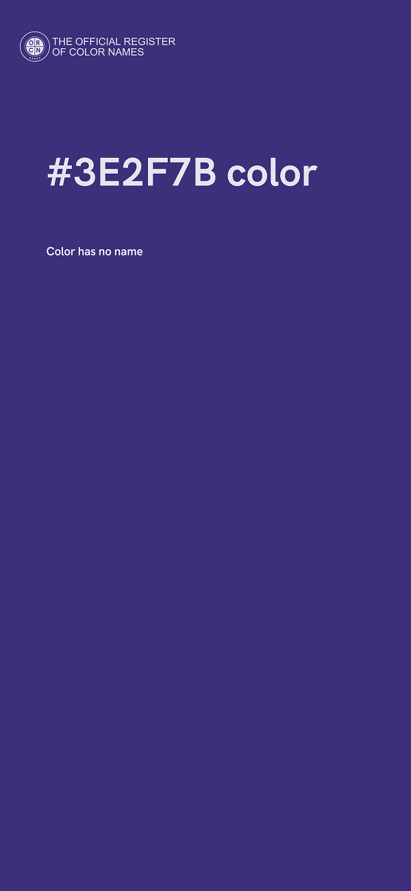 #3E2F7B color image