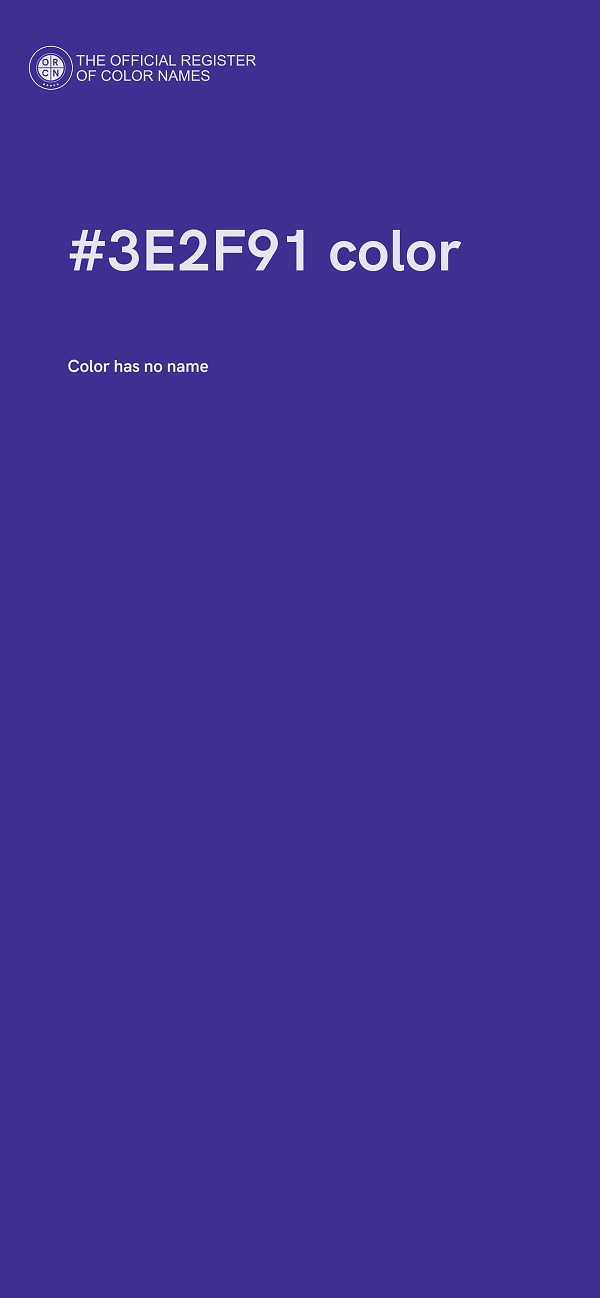 #3E2F91 color image