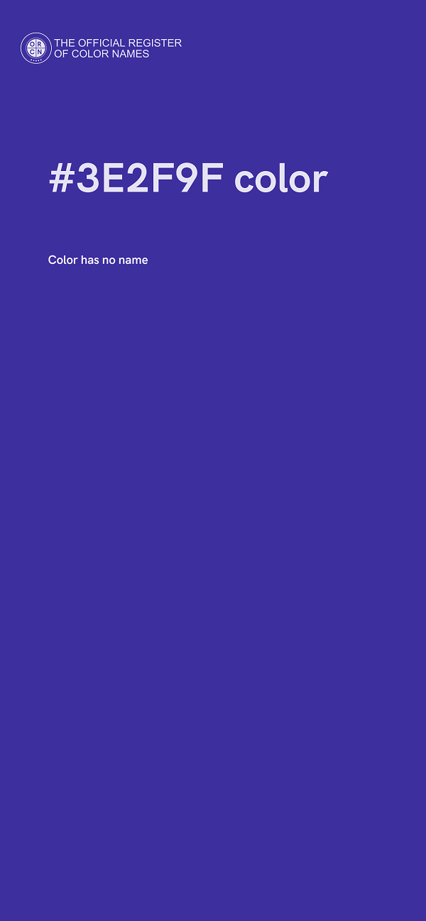 #3E2F9F color image