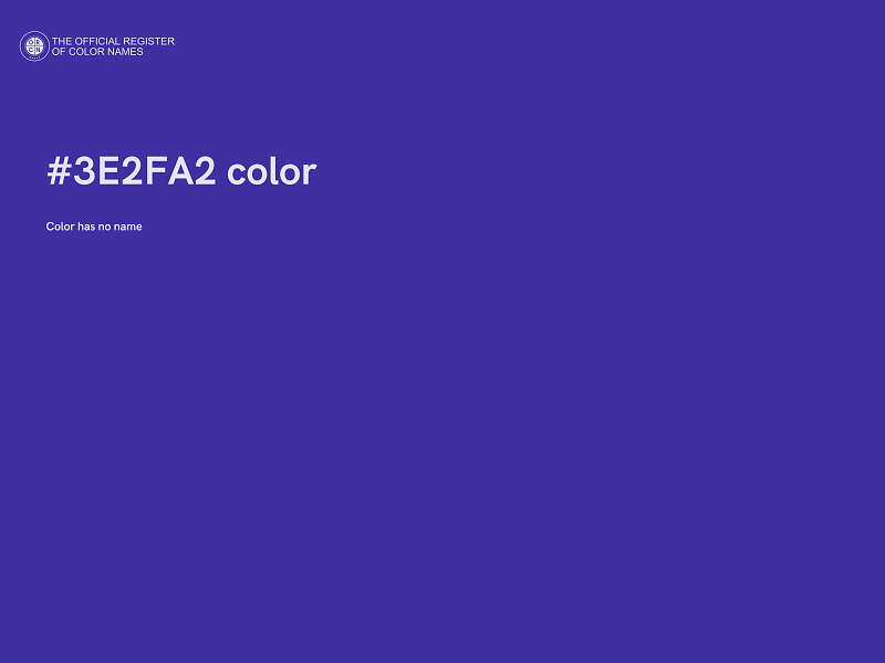 #3E2FA2 color image