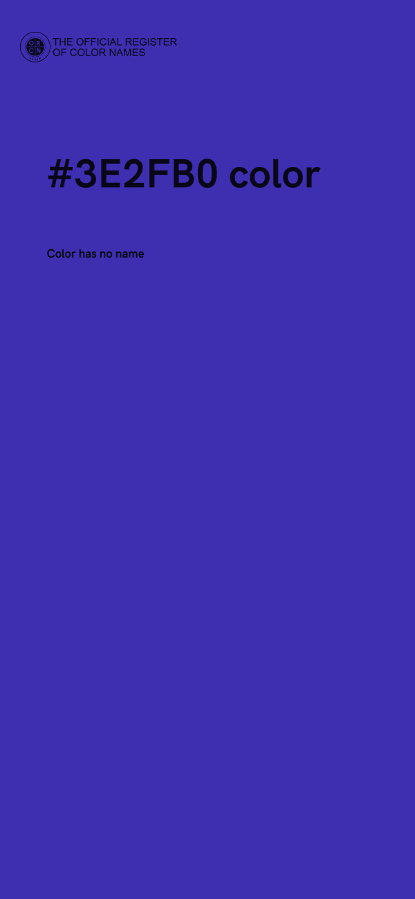 #3E2FB0 color image