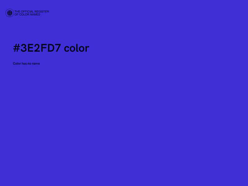 #3E2FD7 color image