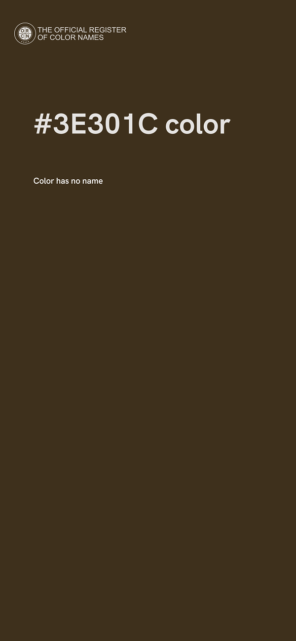 #3E301C color image