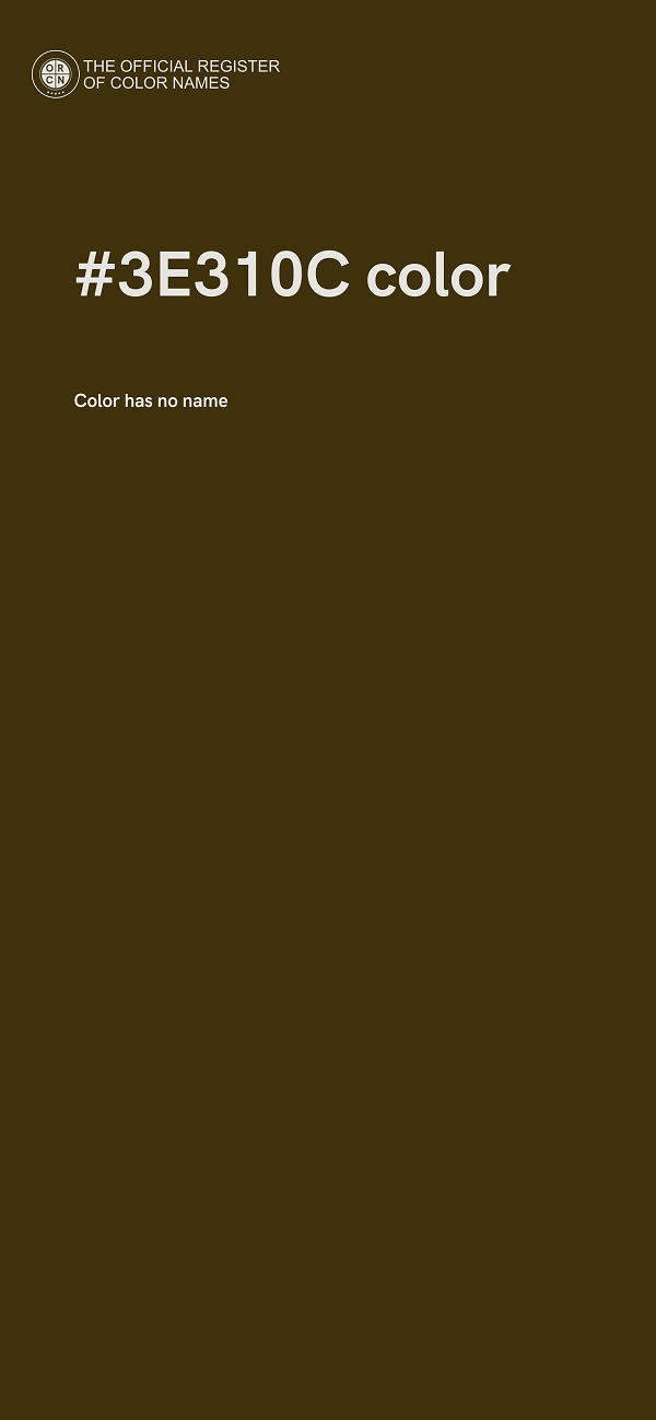 #3E310C color image