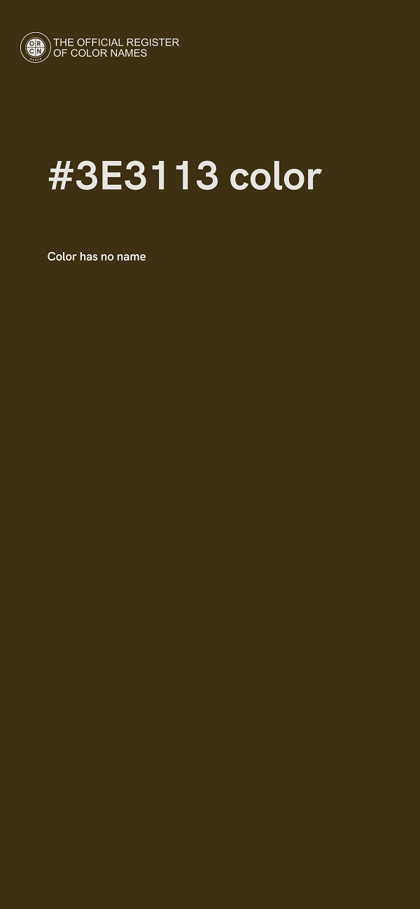 #3E3113 color image