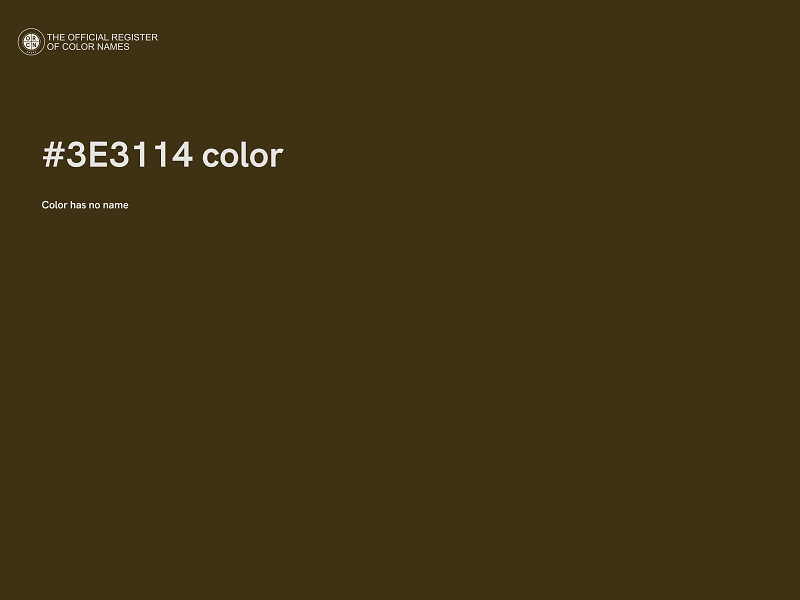 #3E3114 color image