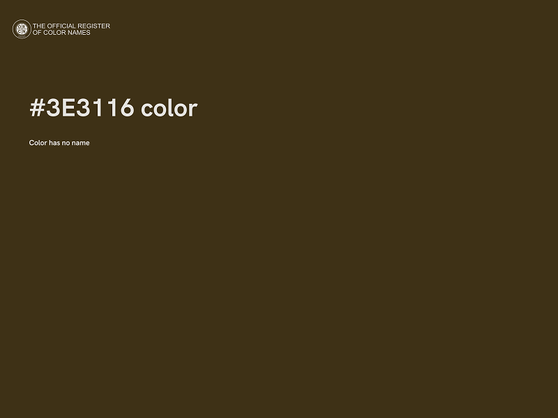 #3E3116 color image