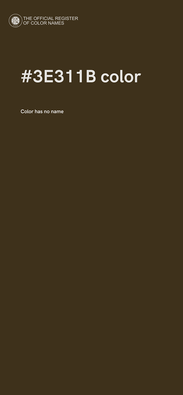 #3E311B color image