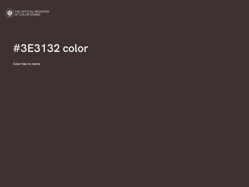 #3E3132 color image
