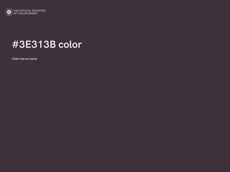 #3E313B color image