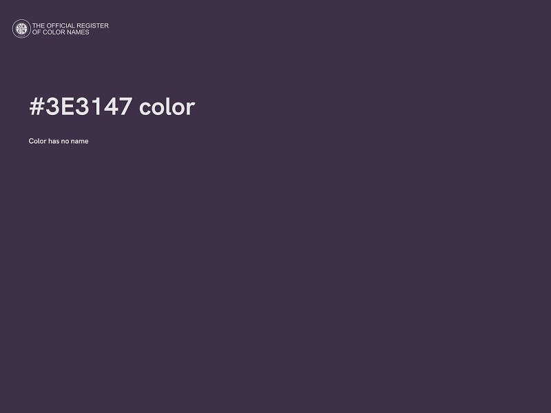 #3E3147 color image