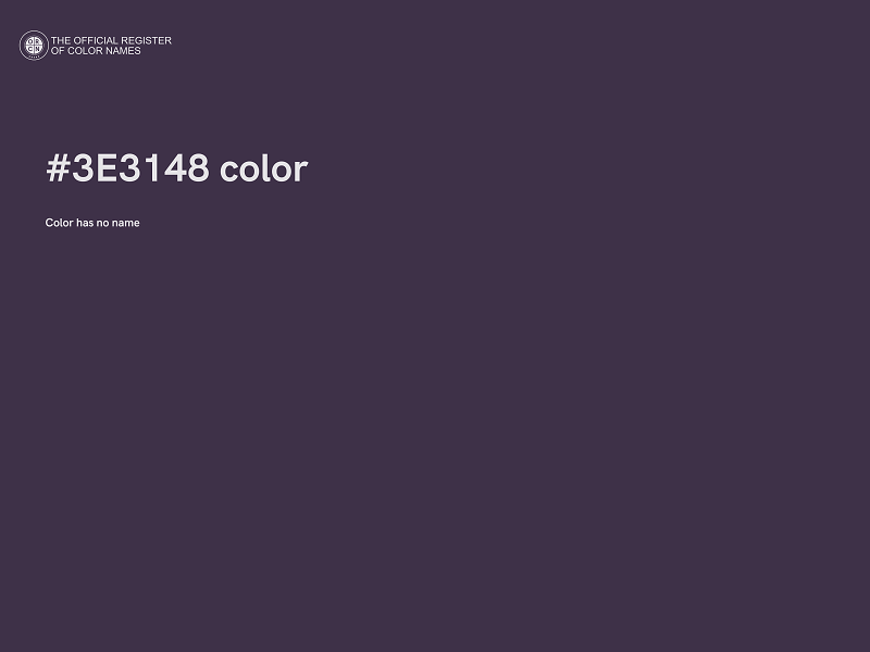 #3E3148 color image