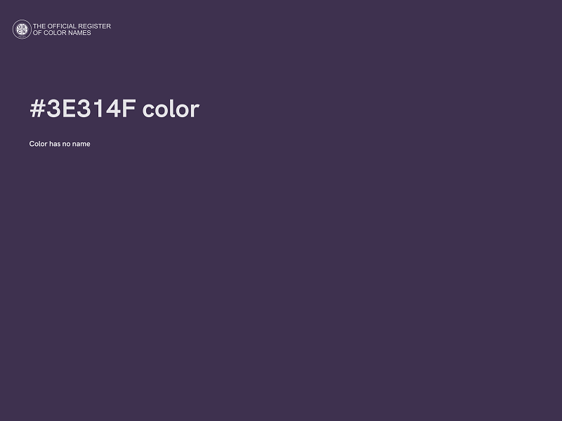 #3E314F color image