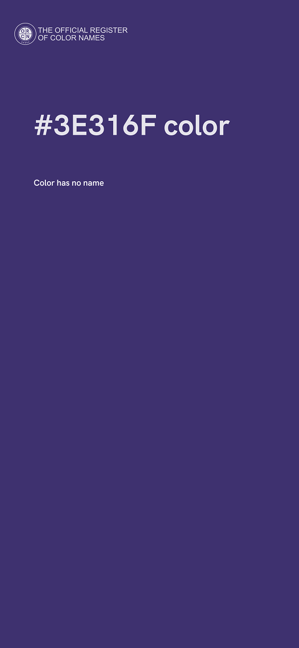 #3E316F color image