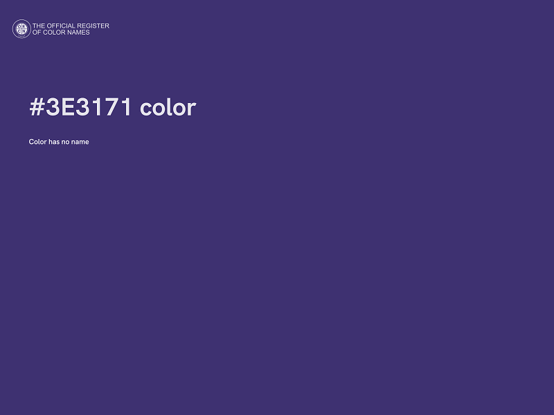 #3E3171 color image