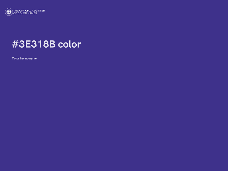 #3E318B color image