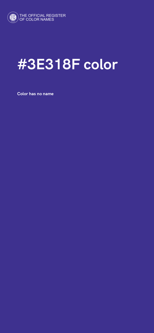#3E318F color image