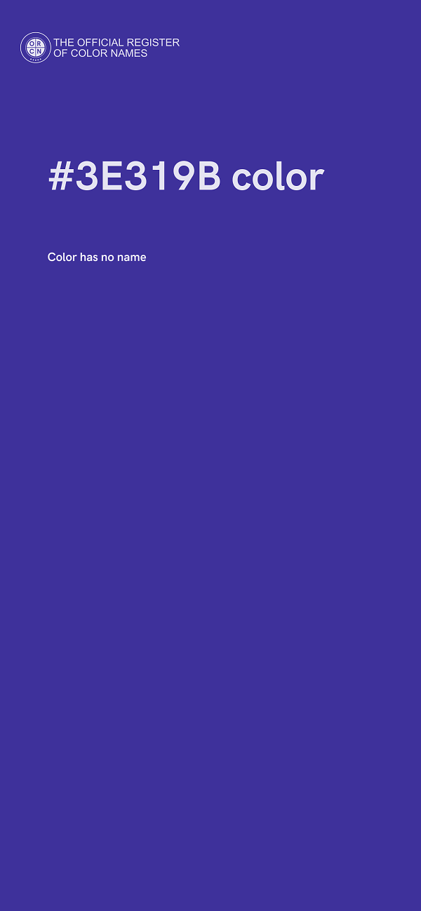 #3E319B color image