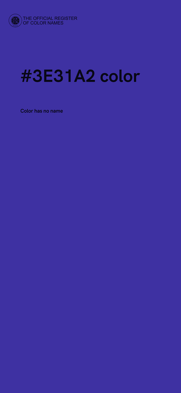 #3E31A2 color image
