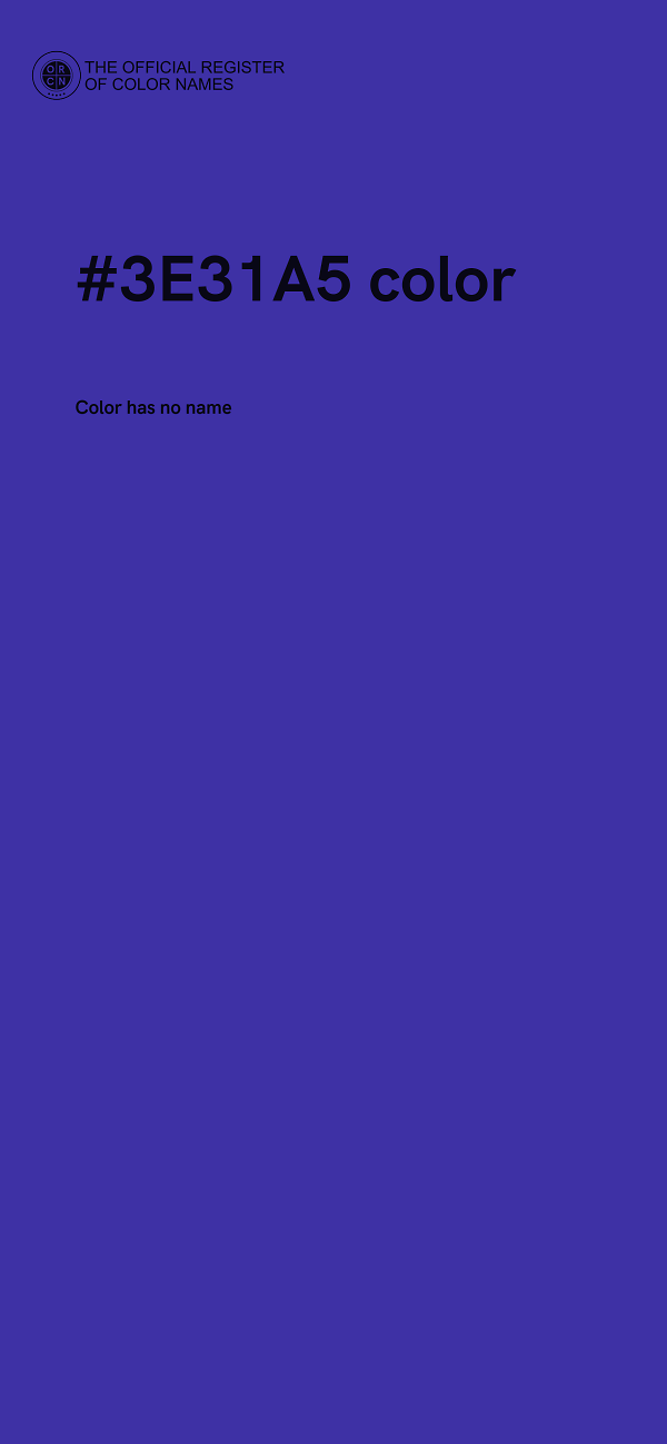 #3E31A5 color image