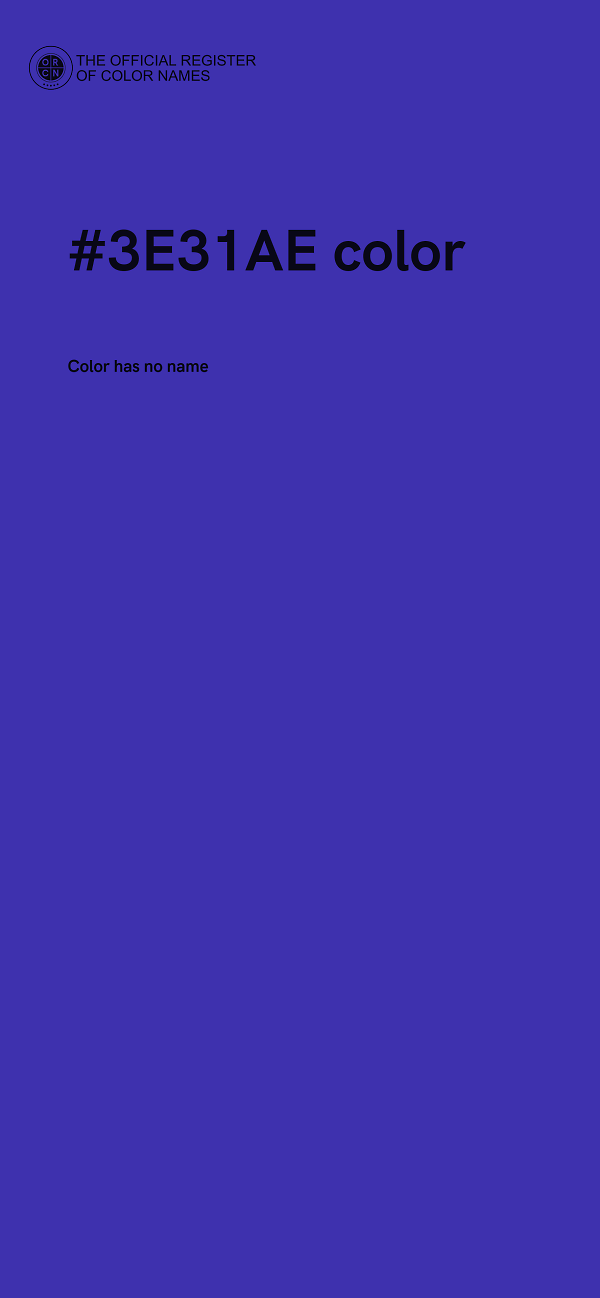 #3E31AE color image