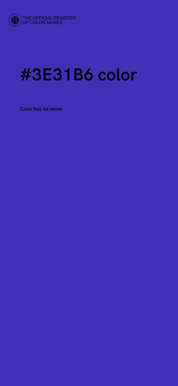 #3E31B6 color image