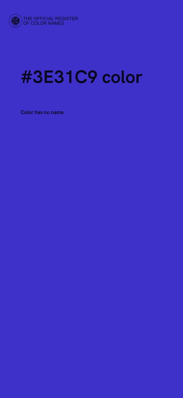 #3E31C9 color image