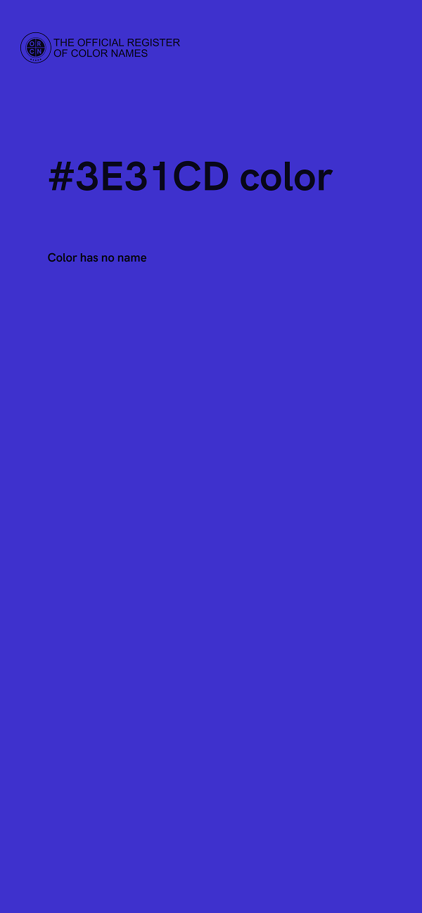 #3E31CD color image