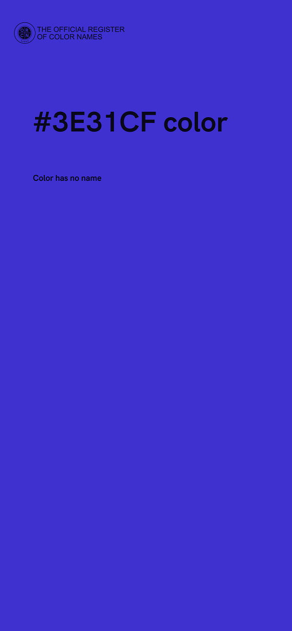 #3E31CF color image