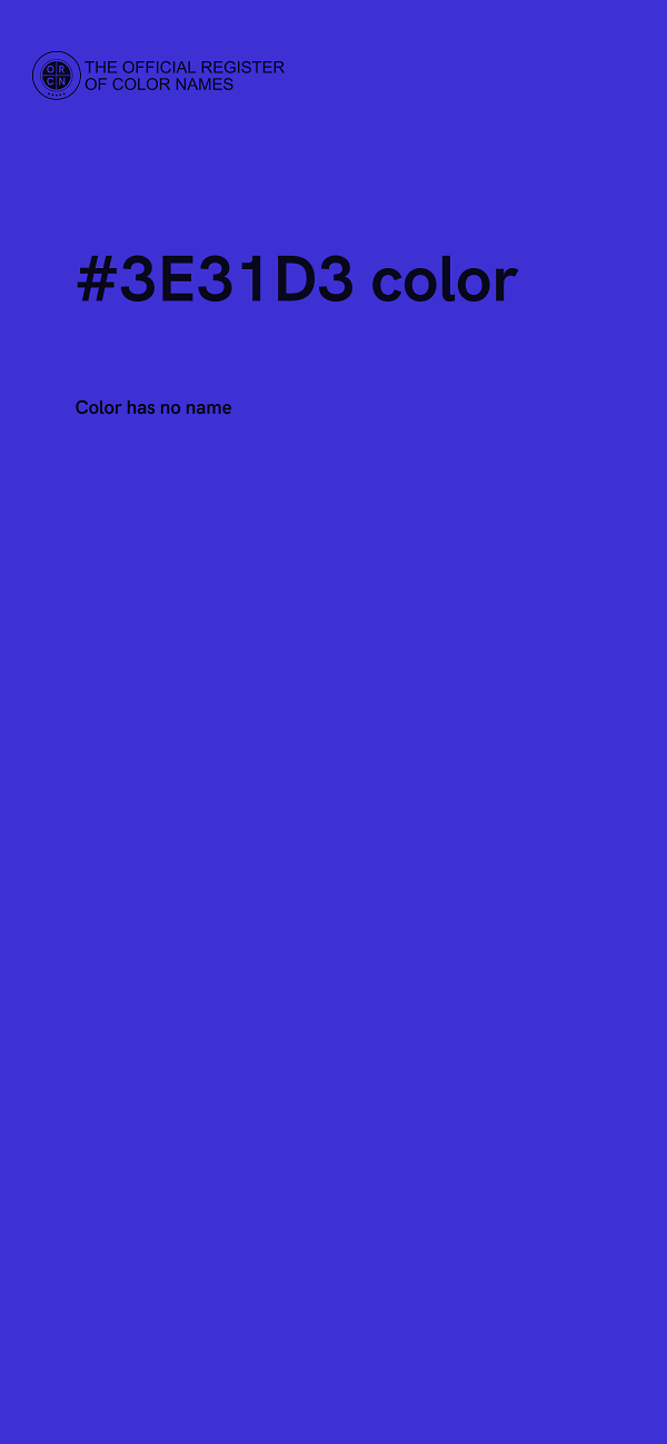 #3E31D3 color image
