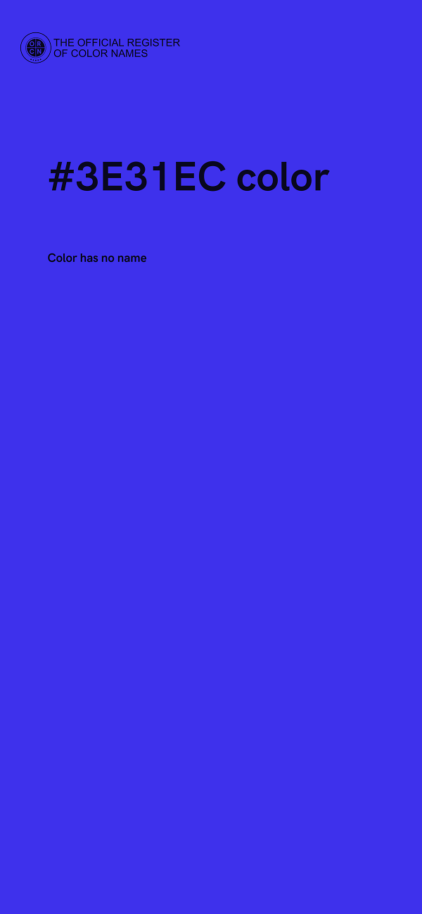 #3E31EC color image