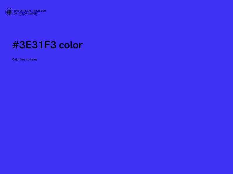 #3E31F3 color image