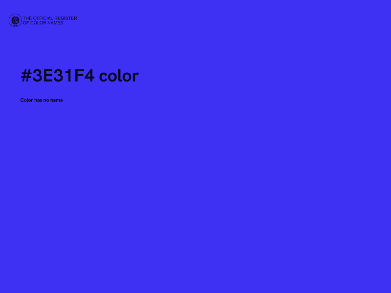 #3E31F4 color image