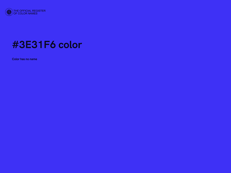 #3E31F6 color image