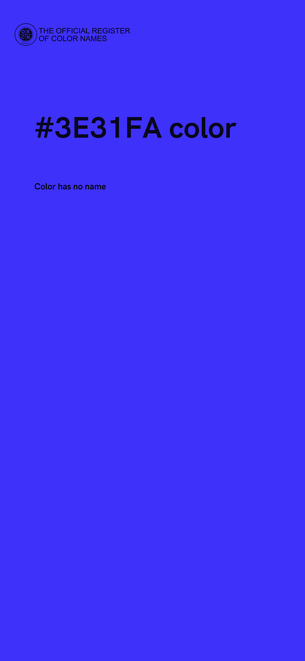 #3E31FA color image