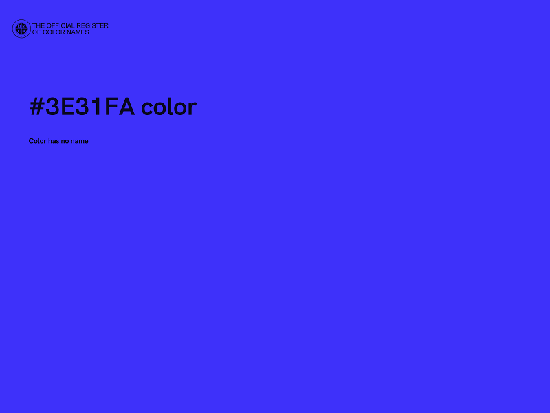 #3E31FA color image
