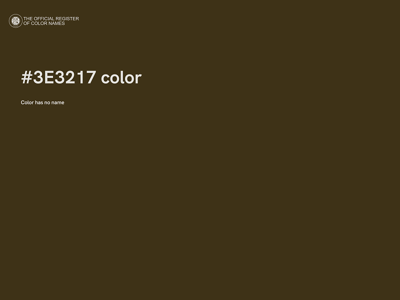 #3E3217 color image