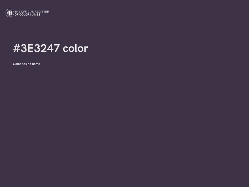 #3E3247 color image