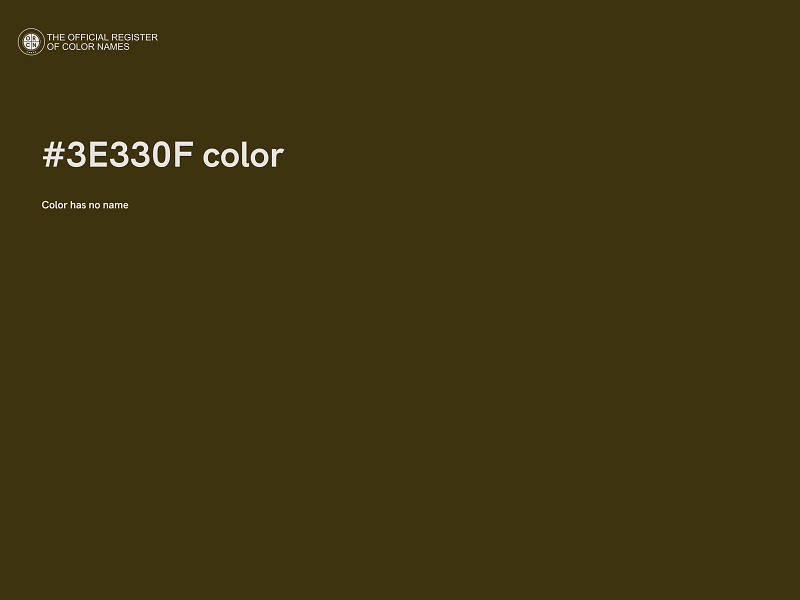 #3E330F color image