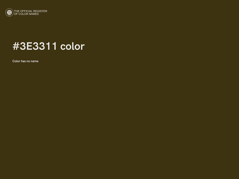 #3E3311 color image