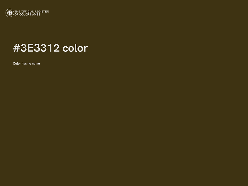 #3E3312 color image