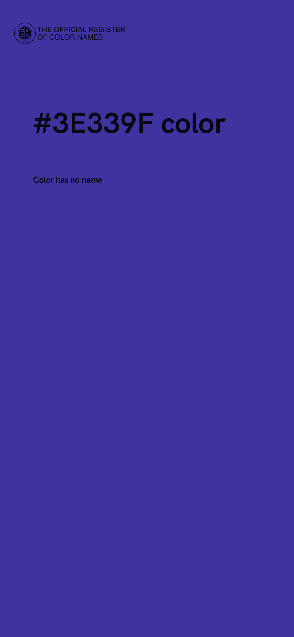 #3E339F color image