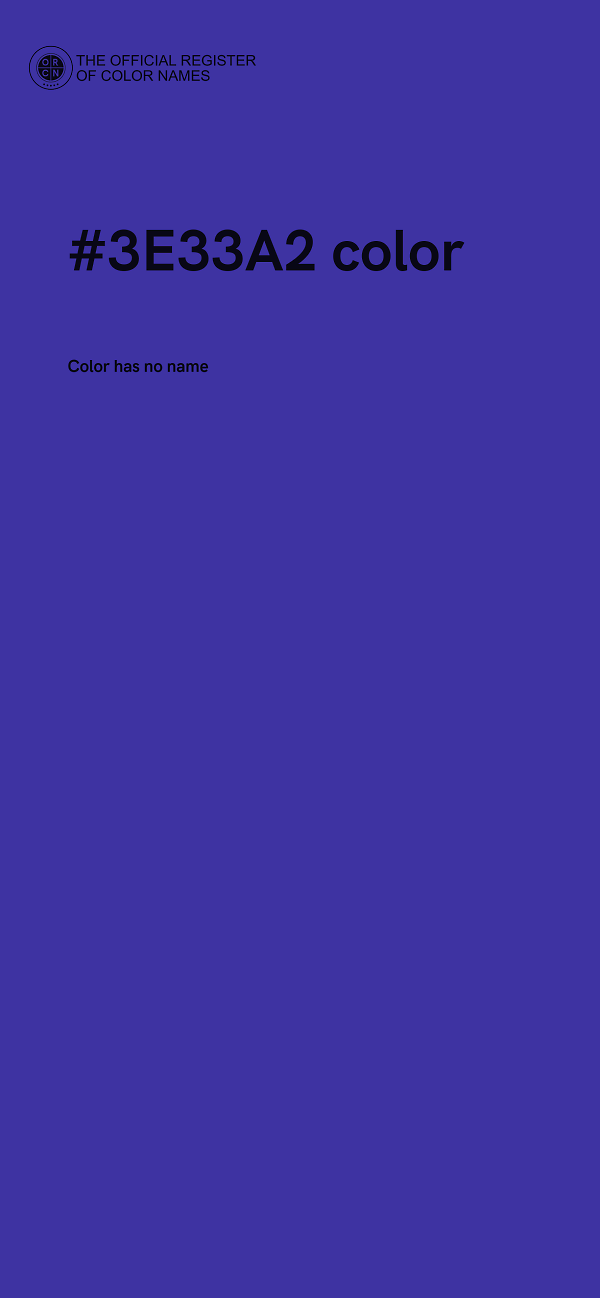 #3E33A2 color image