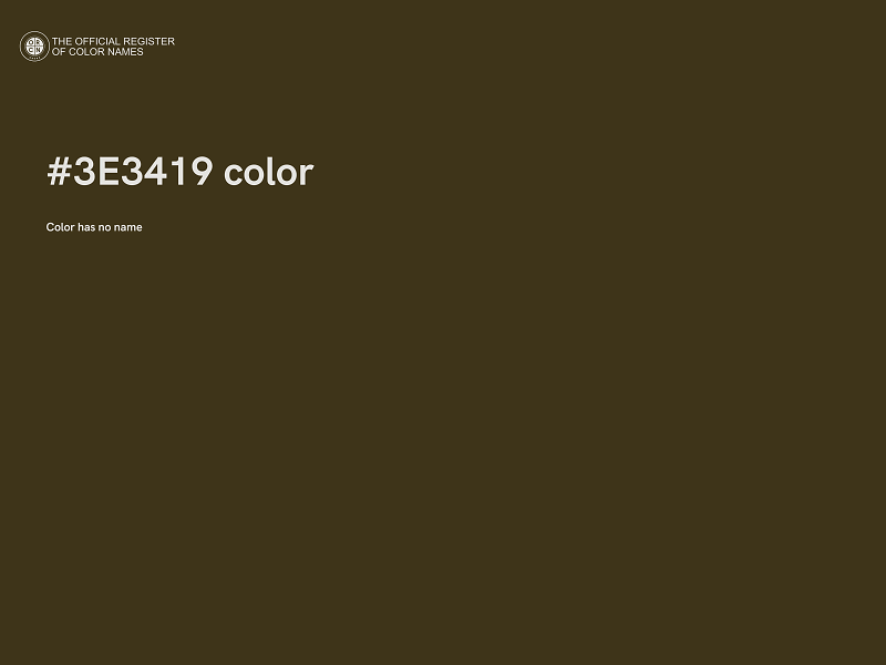 #3E3419 color image