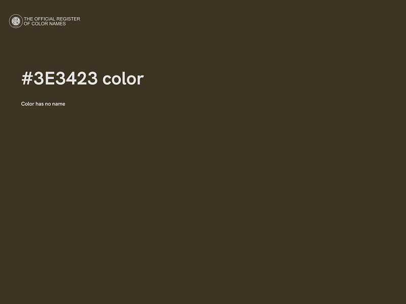 #3E3423 color image