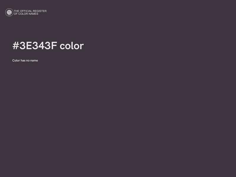 #3E343F color image