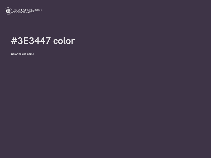 #3E3447 color image