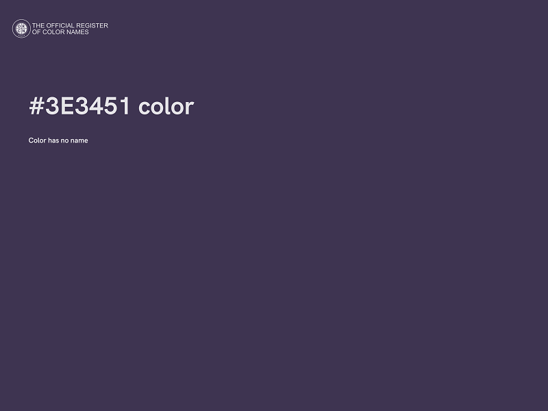 #3E3451 color image