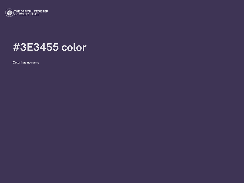 #3E3455 color image