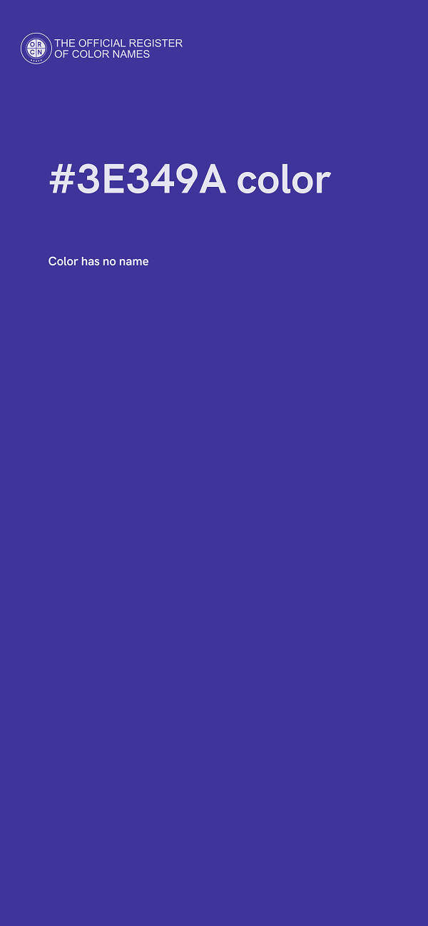 #3E349A color image